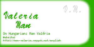 valeria man business card